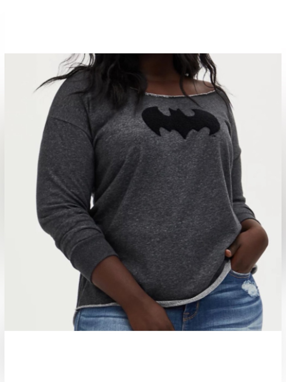 Torrid Batman Logo Sweatshirt - size 1 (14/16)